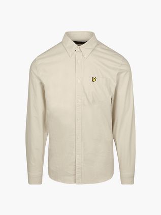 Lyle & Scott Skjorte Plain Oxford Ecru