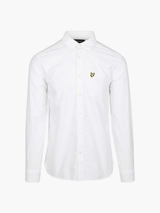 Lyle & Scott Skjorte Plain Oxford Hvid