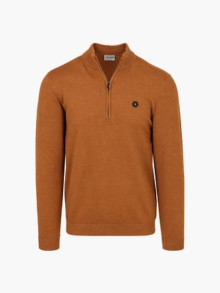 No Excess Half-Zip Pullover Caramel