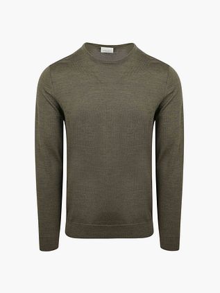 Profuomo Pullover Merinowolle Olive