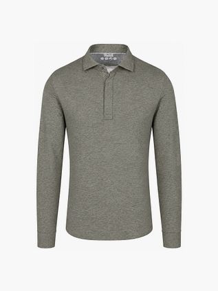 R2 Polo Camicia Single Jersey Melange Green