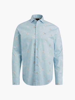 Camicia Vanguard con stampa azzurra