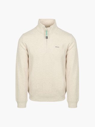 Jersey half-zip Cesar de NZA en beige