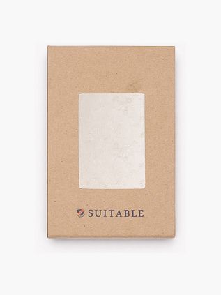 Suitable Silk Pocket Square Flower Off White