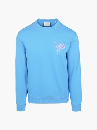 Scotch & Soda Pullover mit Print Blau