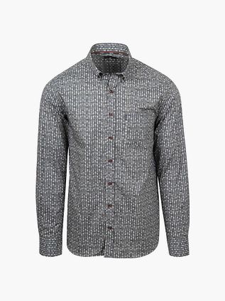 State Of Art Shirt Poplin Dandelion Grey