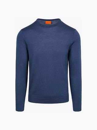 Suitable Merino Pullover Royalblau