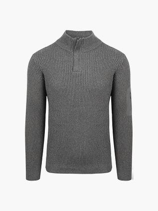 Suitable Mou Half Zip Sweater Antraciet