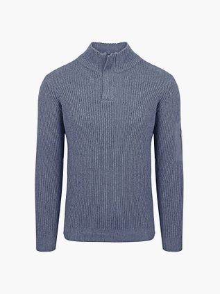 Suitable Mou Half Zip Trøje Blå