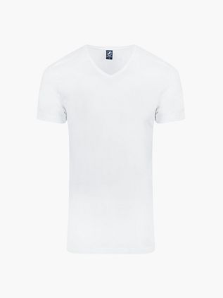 Suitable Vibambo T-shirt med V-hals Hvid 6-Pack