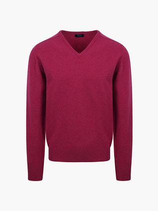 William Lockie Genser Lammeull V-hals Vegas Rosa