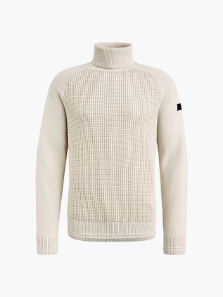 PME Legend Strikket Turtleneck I Elfenbensfarvet