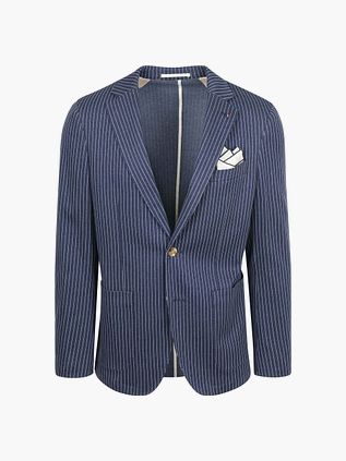 Suitable Blazer Mylo Pinstripe Navy