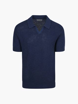 Suitable Riva Bean Polo Lino Navy