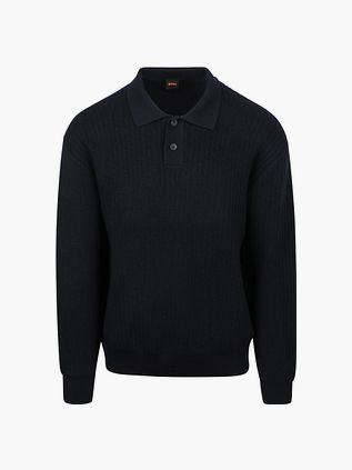 BOSS Longsleeve Poloshirt Kotor Marine