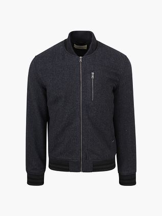 Dstrezzed Bodo Bomberjakke i Uld Marineblå