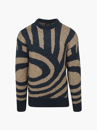 Scotch and Soda Tröja Vågor Marinblå