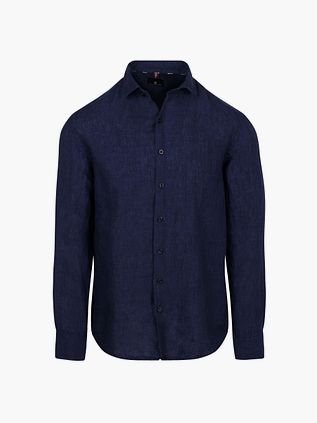 State Of Art Overhemd Linnen Navy