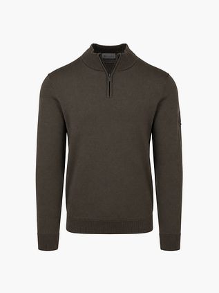 Suitable Race Half Zip Pull Vert mousse