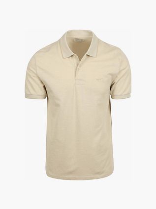 Gant 2Tone Piqué Poloshirt Ecru
