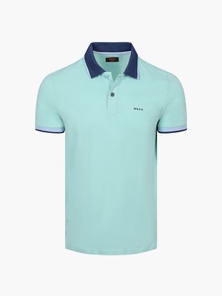 Koszulka polo NZA Foxton Piqué Pale Leaf w kolorze zielonym