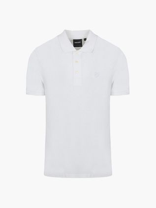 Lyle and Scott Polo Tonal Eagle Białe