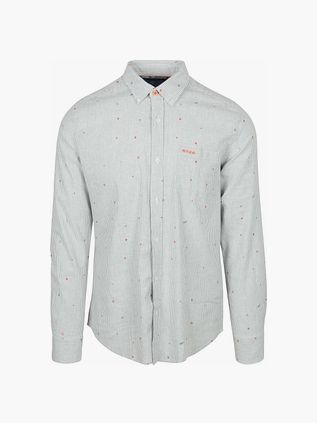 NZA Skjorte Emerson Linen Blend Grøn