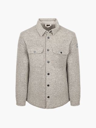Overshirt NZA Willow z mieszanki wełny w kolorze greige