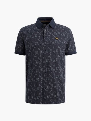 PME Legend Poloshirt Piqué Impression Marine