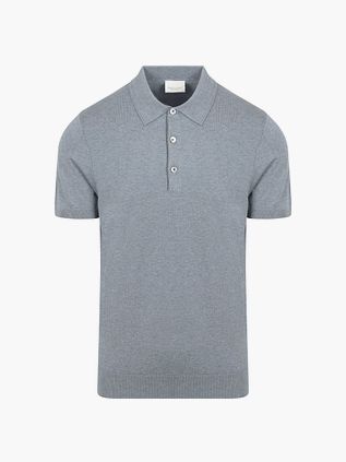 Profuomo Polo Luxury Knitted Blå