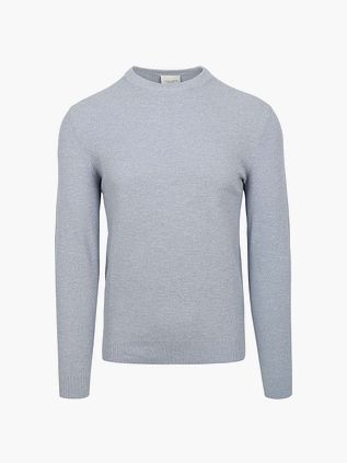 Profuomo rundhalsad pullover Ljusblå