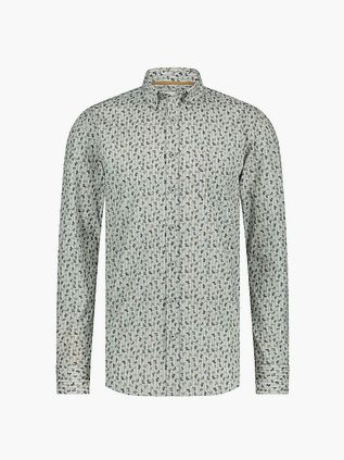 State Of Art Skjorte Poplin Print Lyseblå