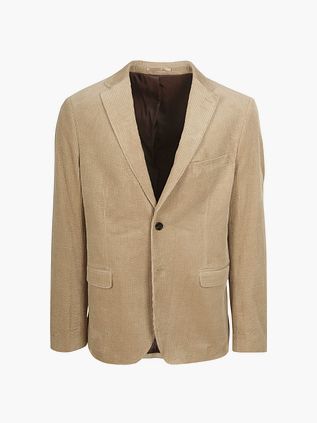 Suitable Blazer in velluto a coste beige