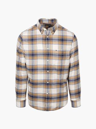 Tommy Hilfiger Flannel Skjorte Ternet Beige