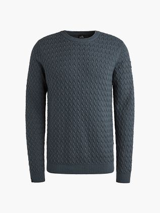 Vanguard Trøje Strikket Structure Blå