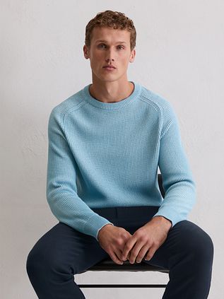 Marc O'Polo genser Structured Bi-Farget Blå