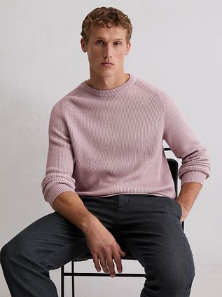 Marc O'Polo genser Structured Bi-Colour Mauve