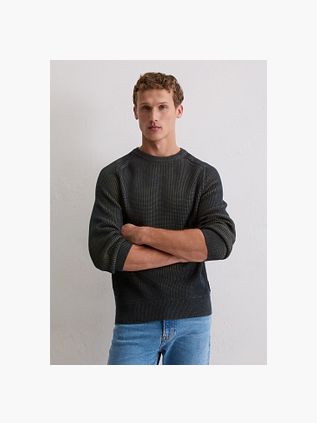 Marc O'Polo Pull Structured Bi-Colour Marine
