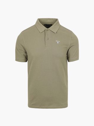 Barbour Piqué Polo Støvgrønn
