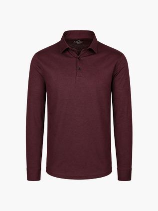Desoto Longsleeve Polo Shirt Essential Burgundy