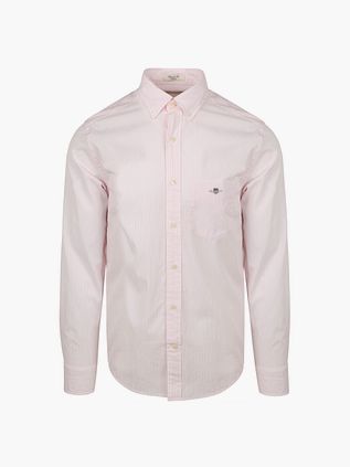 Gant Poplin Banker Skjorte Stripet Lyserosa