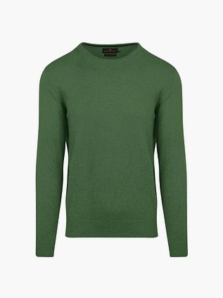 Jersey Steppin' Out de algodón y cachemira mid verde
