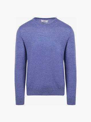 KING Essentials The John Jersey de merino en azul medio