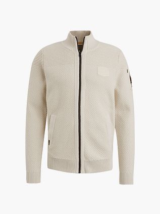 PME Legend Veste en Maille Structurée Écru