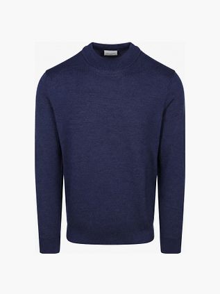 Profuomo Turtleneck Pullover Merino Royal Blue