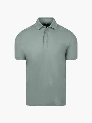 State of Art Polo Piqué Bladmönster Jade