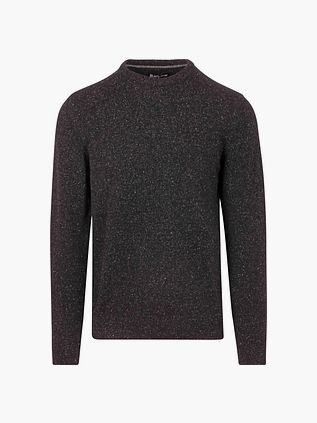 Barbour Sweter z jagnięcej wełny czarny