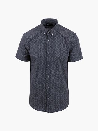 Camisa de manga corta Suitable con estampado en azul marino
