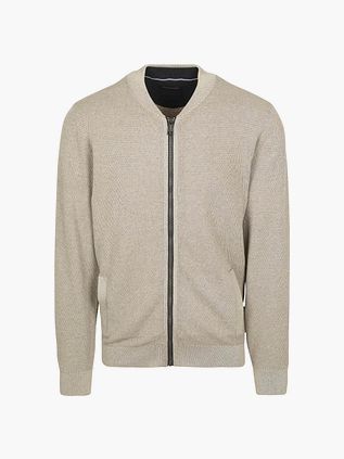 Casa Moda Vest Zip Struktur Beige