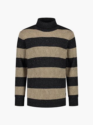 Dstrezzed Pullover Wolle Mischung Streifen Anthrazit